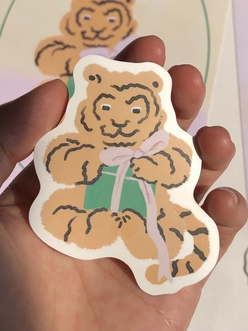 家虎的日常系列 | 防水大貼紙 | 8款