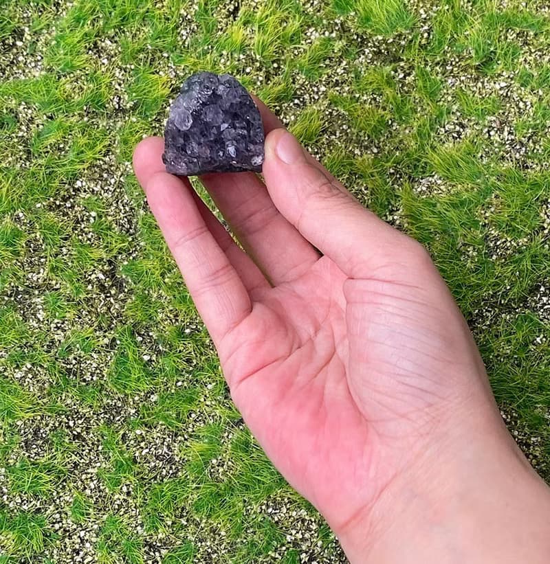 天然小小迷你夢幻紫晶鎮 紫水晶 消磁淨化 快速出貨 辦公室 風水