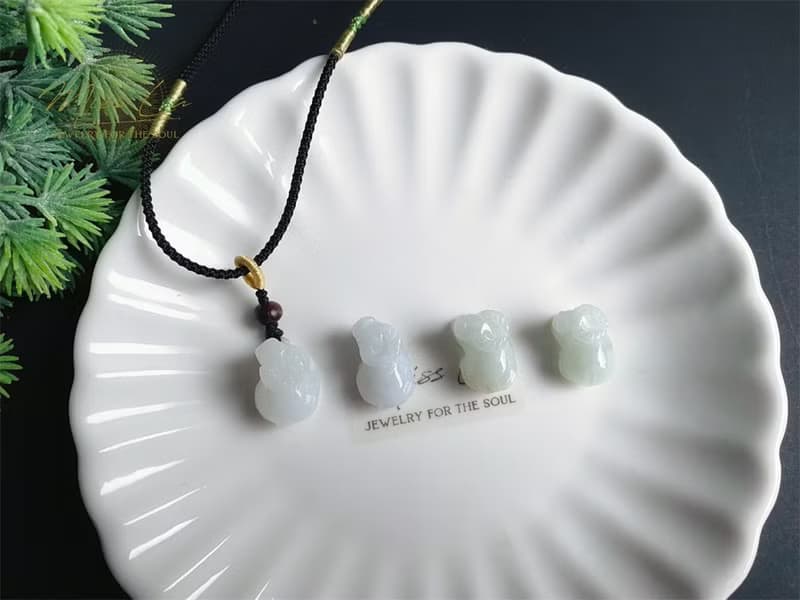 天然緬甸玉翡翠 牛 事業紅火 牛氣沖天 項鍊 禮物 天然石