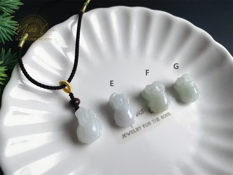 天然緬甸玉翡翠 牛 事業紅火 牛氣沖天 項鍊 禮物 天然石