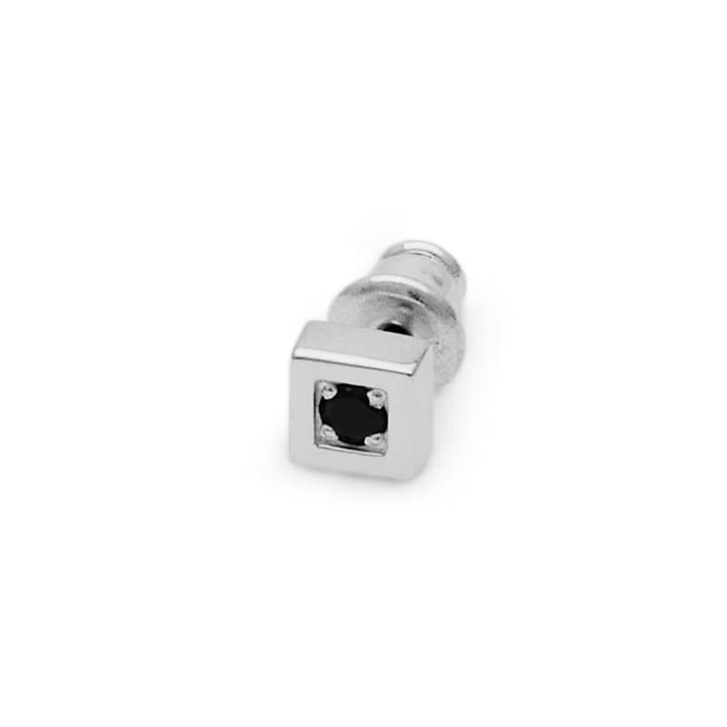 黒/シルバー925 ピアス/片耳用/シンプル/シルバーアクセサリー メンズ/男性プレゼント/pe53