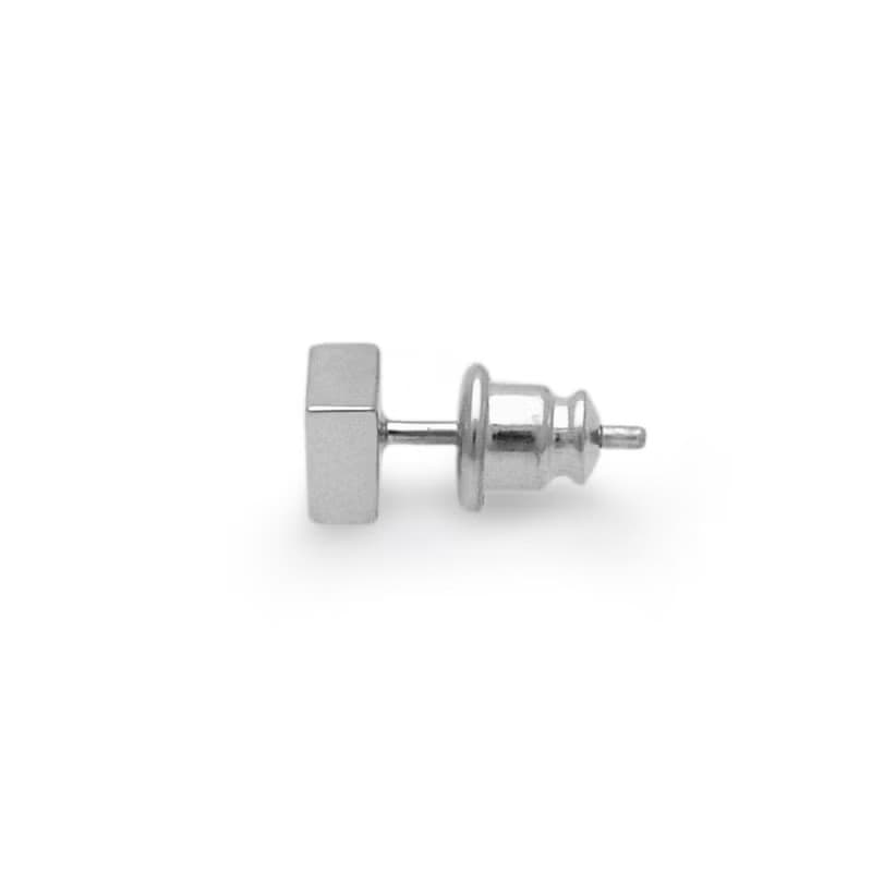 黒/シルバー925 ピアス/片耳用/シンプル/シルバーアクセサリー メンズ/男性プレゼント/pe53