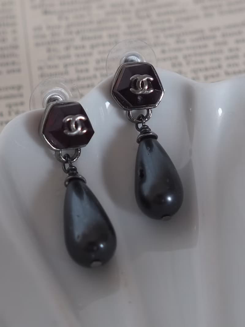 CHANEL シャネル ドロップ パール ピアス イヤリング ヴィンテージ