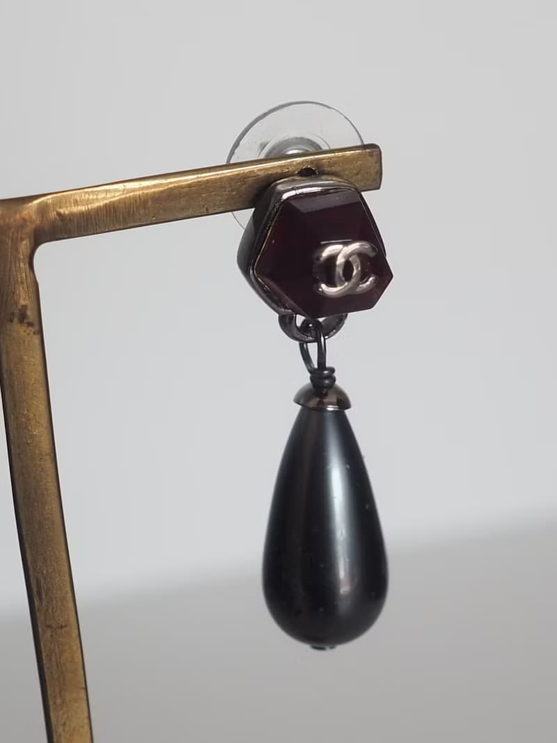 CHANEL シャネル ドロップ パール ピアス イヤリング ヴィンテージ