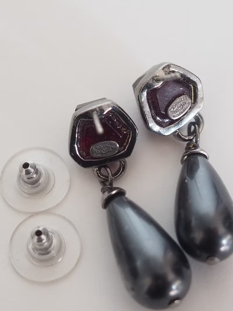CHANEL シャネル ドロップ パール ピアス イヤリング ヴィンテージ