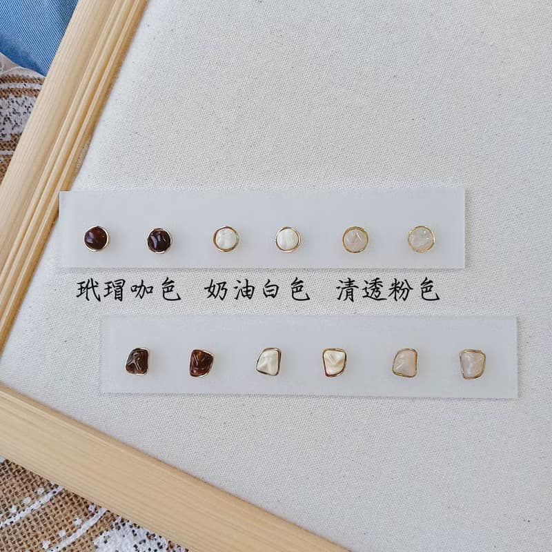 耳針 耳夾 / 基本款金屬冷淡風格耳飾