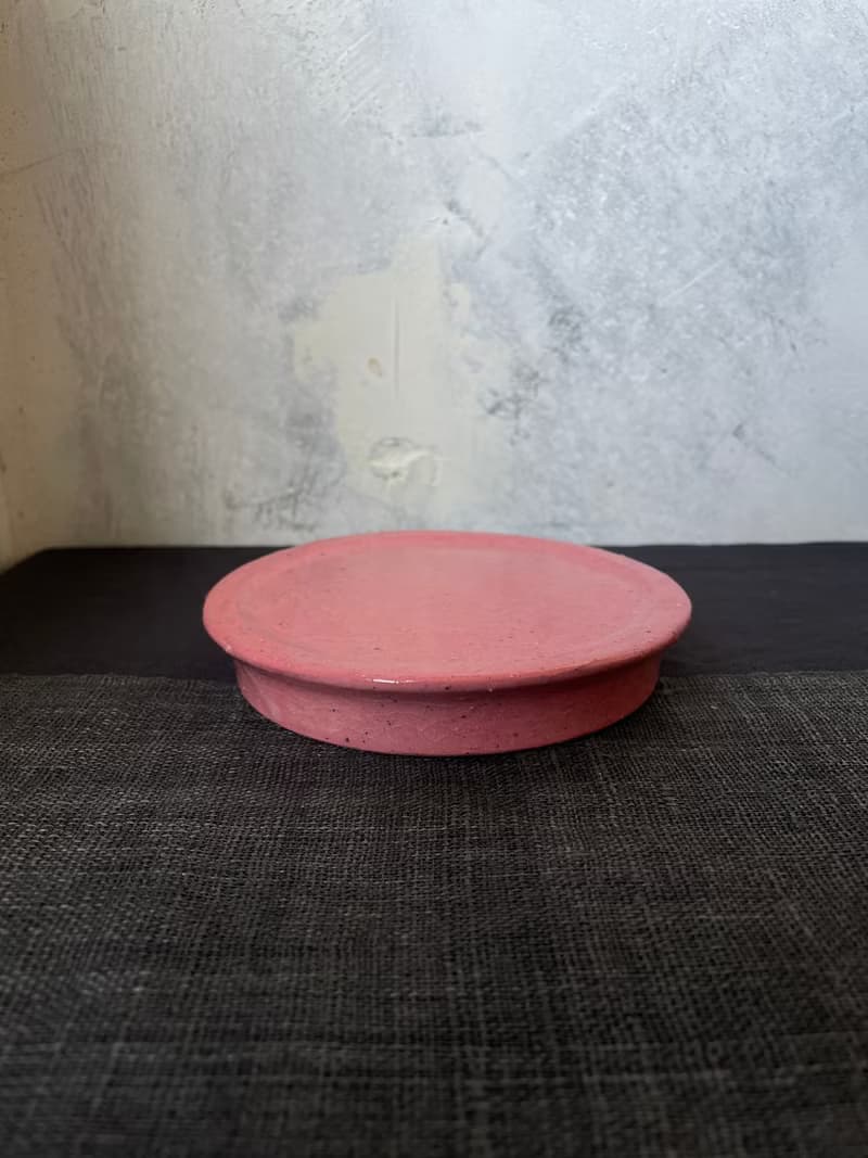 @studio_florero  粉紅絞胎小高臺|壺承|燭台|練上げ