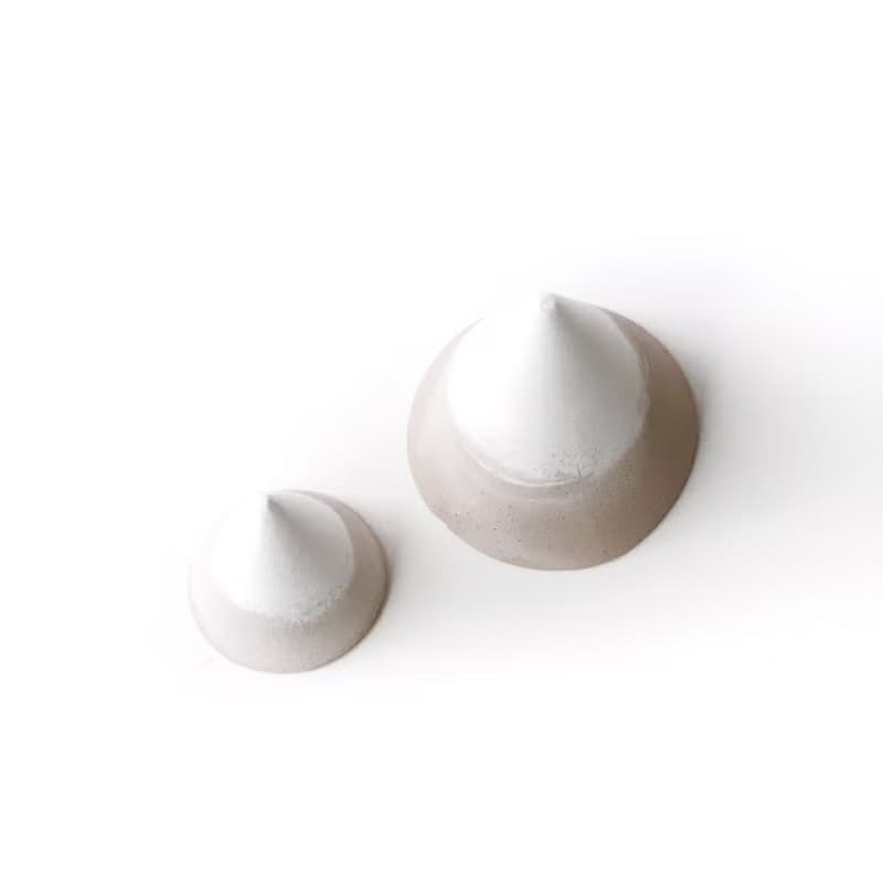 (預購) 奶茶系列 | 大/小雙色漸層水泥圓錐 戒台 擴香石