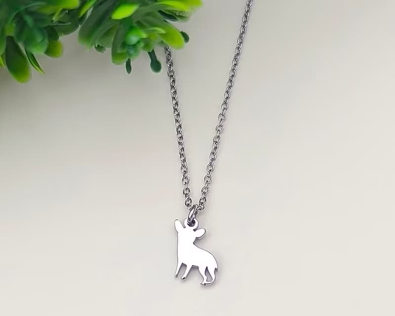 迷你吉娃娃項鍊(小朋友可戴) -迷你動物剪影系列