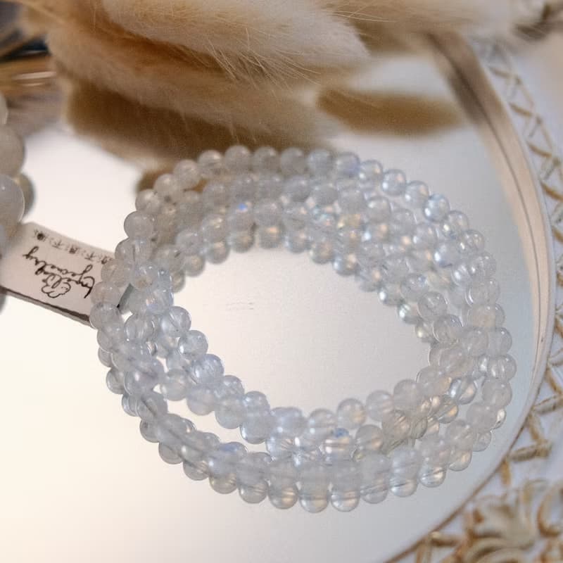 Amelia Jewelry丨月光石手鍊丨藍月光丨印度月光石丨女人石