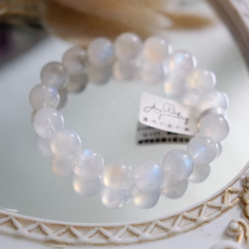 Amelia Jewelry丨月光石手鍊丨藍月光丨印度月光石丨女人石