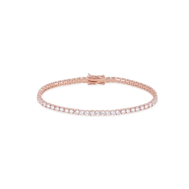 滿鑽閃爍純銀手鍊2.5mm