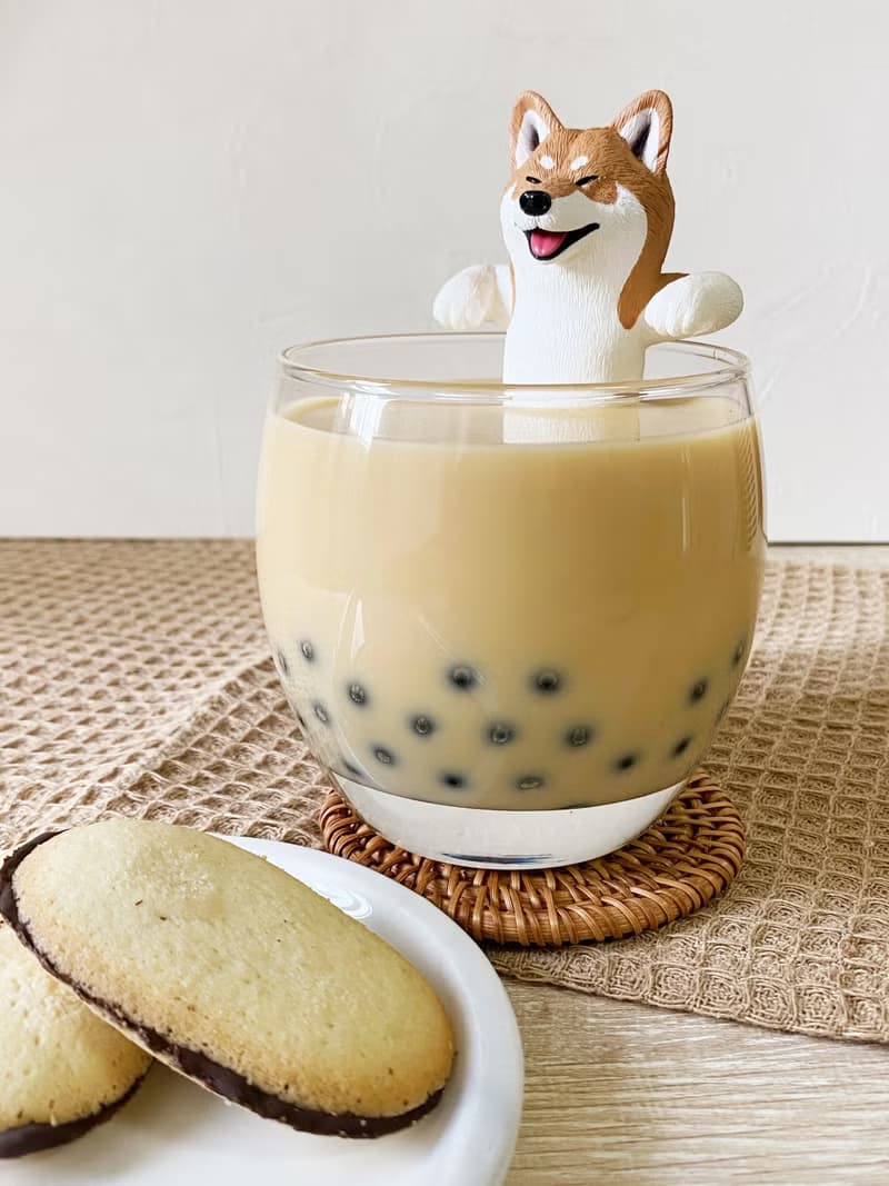 柴犬珍奶狗狗擺飾 辦公室療癒小物 / 收納擺件 / 擺飾