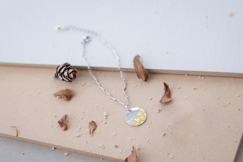 花朵系列 漸層葉子圖門手鍊 -金/銀 (HBRJA1003B)