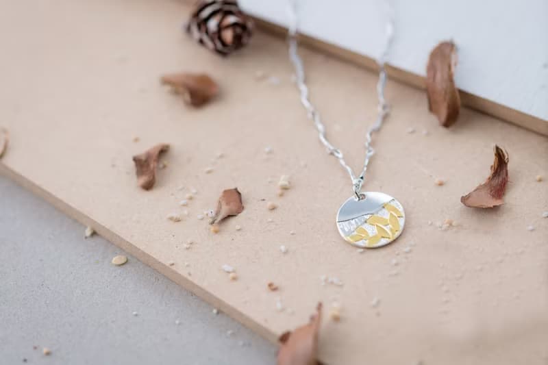 花朵系列 漸層葉子圖門手鍊 -金/銀 (HBRJA1003B)