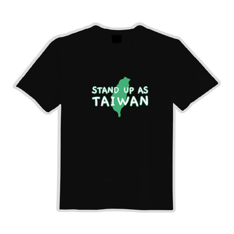 STAND UP AS TAIWAN 青鳥 文創 衣服 T恤 黑T 童裝 純棉 吸濕排汗