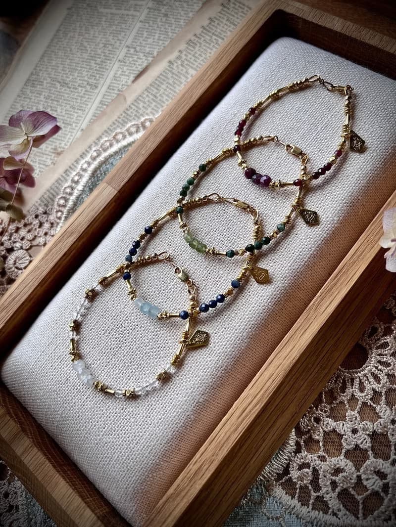 -單程票-天然水晶手鏈/黃銅手鍊