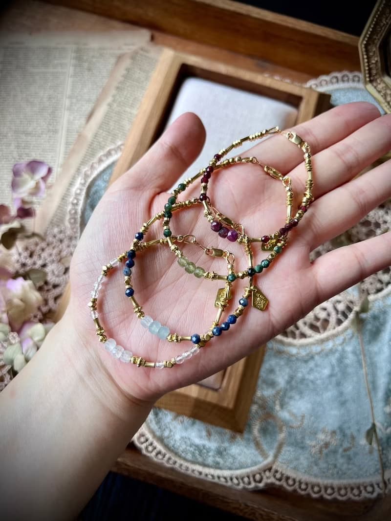 -單程票-天然水晶手鏈/黃銅手鍊