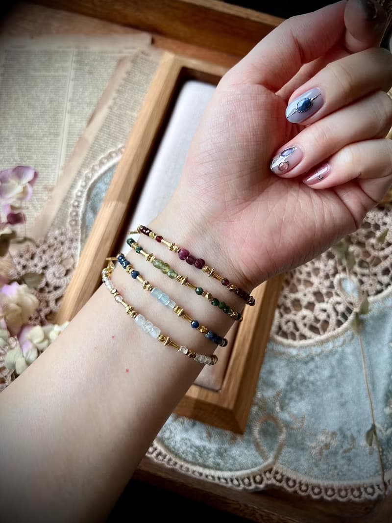 -單程票-天然水晶手鏈/黃銅手鍊