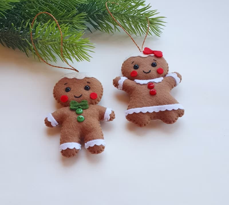 Gingerbread man Christmas ornaments Christmas decor Christmas tree ornaments Gif