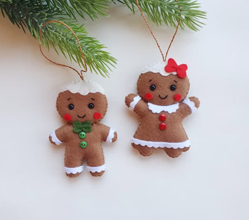 Gingerbread man Christmas ornaments Christmas decor Christmas tree ornaments Gif