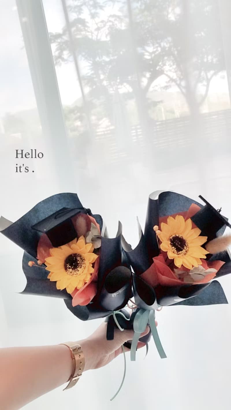 wbfxhm / 皂花系列 - 畢業花束 單朵向日葵