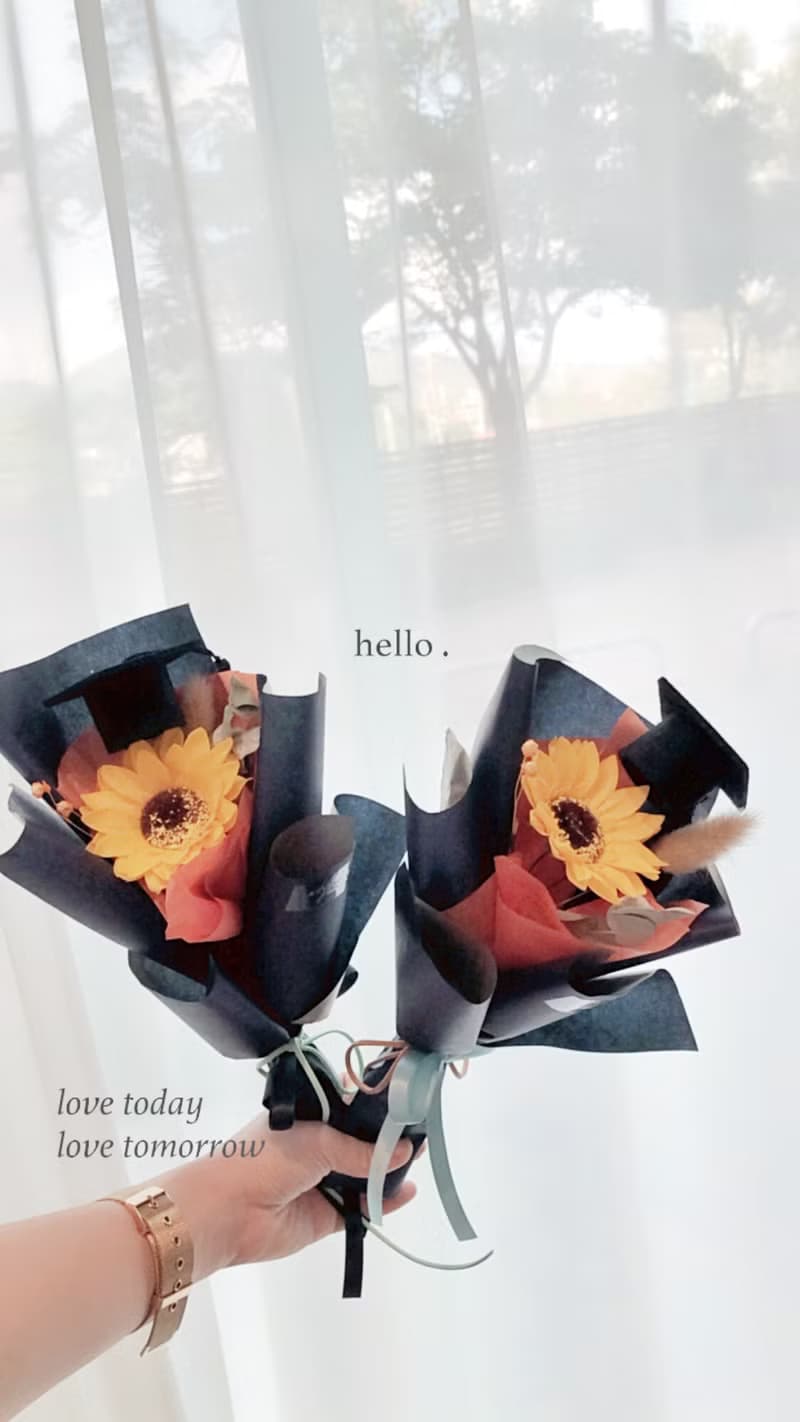 wbfxhm / 皂花系列 - 畢業花束 單朵向日葵