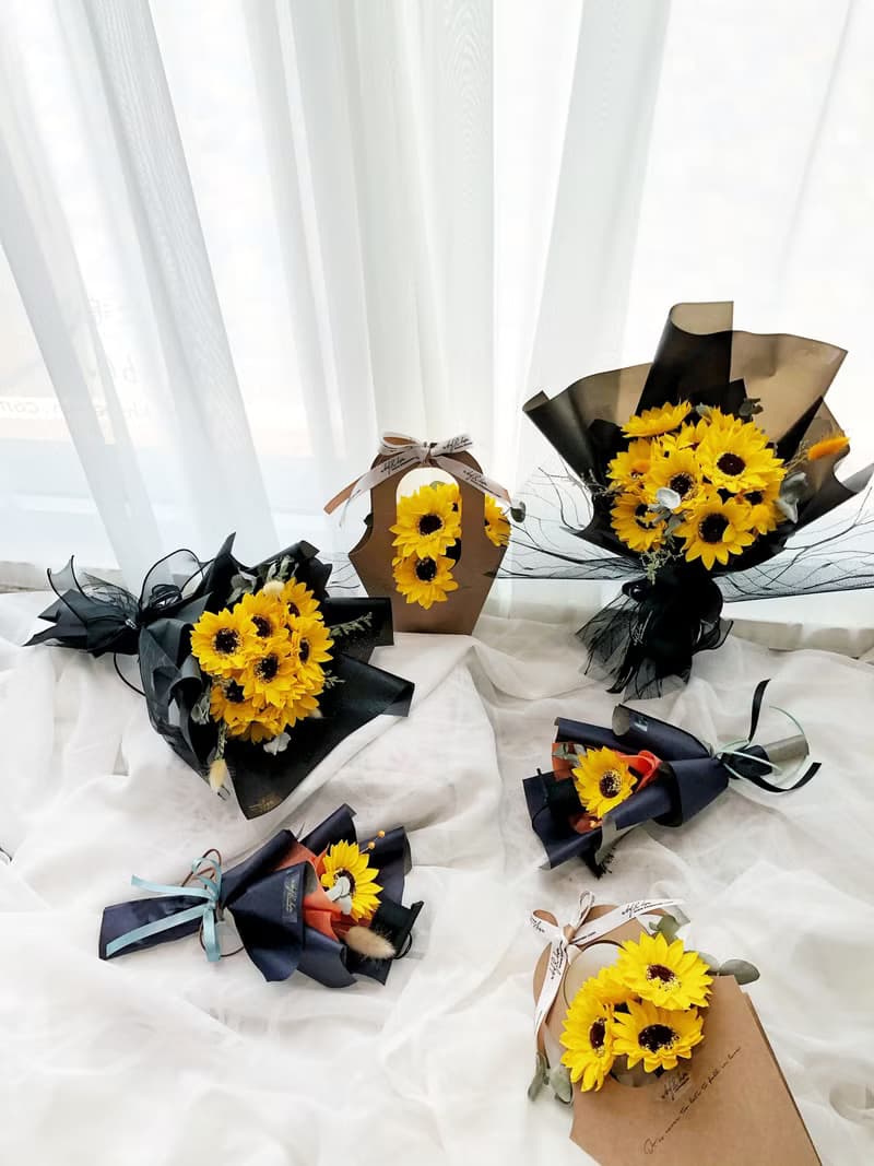 wbfxhm / 皂花系列 - 畢業花束 單朵向日葵
