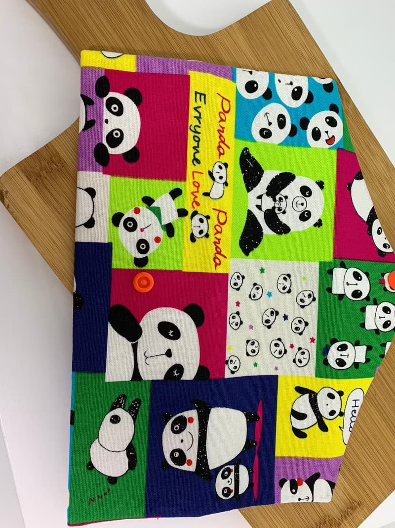 文青風環保筷袋  超Q胖達  手作餐具袋.交換禮物.