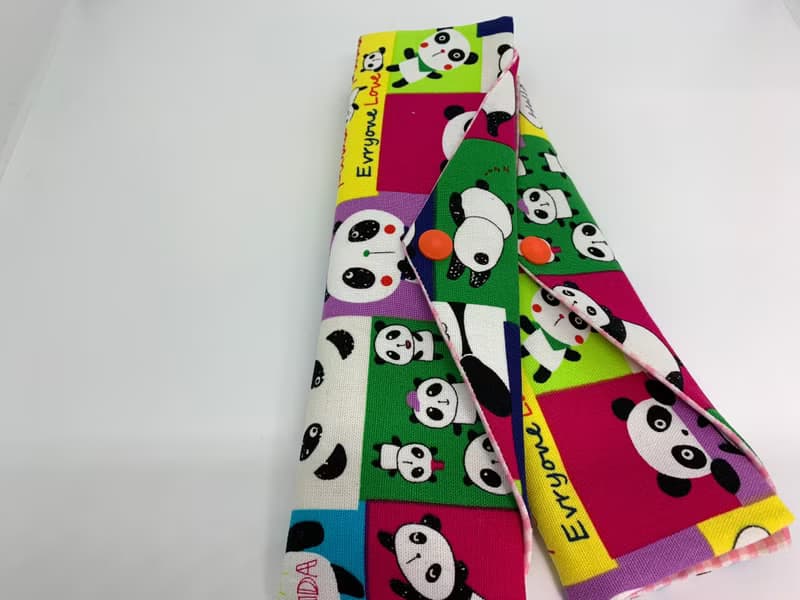 文青風環保筷袋  超Q胖達  手作餐具袋.交換禮物.