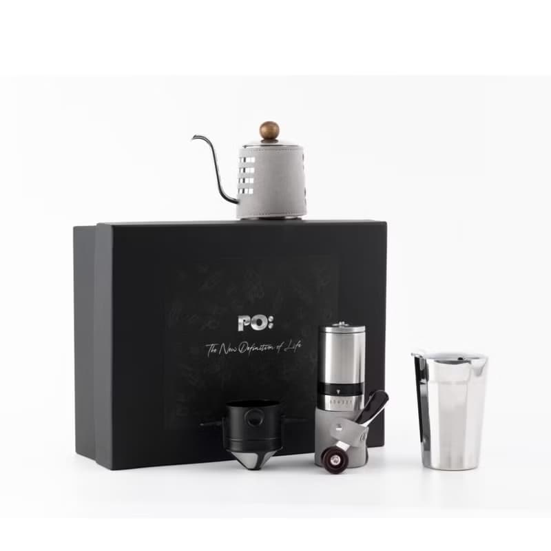 【手沖咖啡禮盒】棱角陶瓷保溫杯16oz 手動磨豆機 母親節畢業禮物
