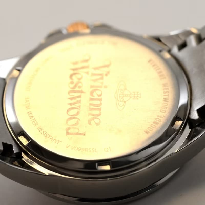 Vivienne Westwood ユニセックス 女性 腕時計 2トーン 34mm コンビカラー VV099RSSL 箱,ベルトパーツ付 手錶