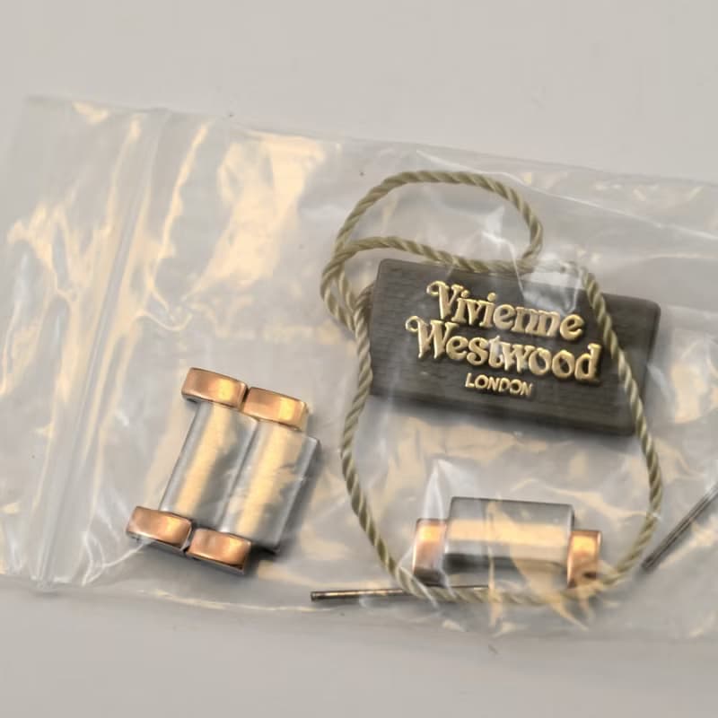 Vivienne Westwood ユニセックス 女性 腕時計 2トーン 34mm コンビカラー VV099RSSL 箱,ベルトパーツ付 手錶