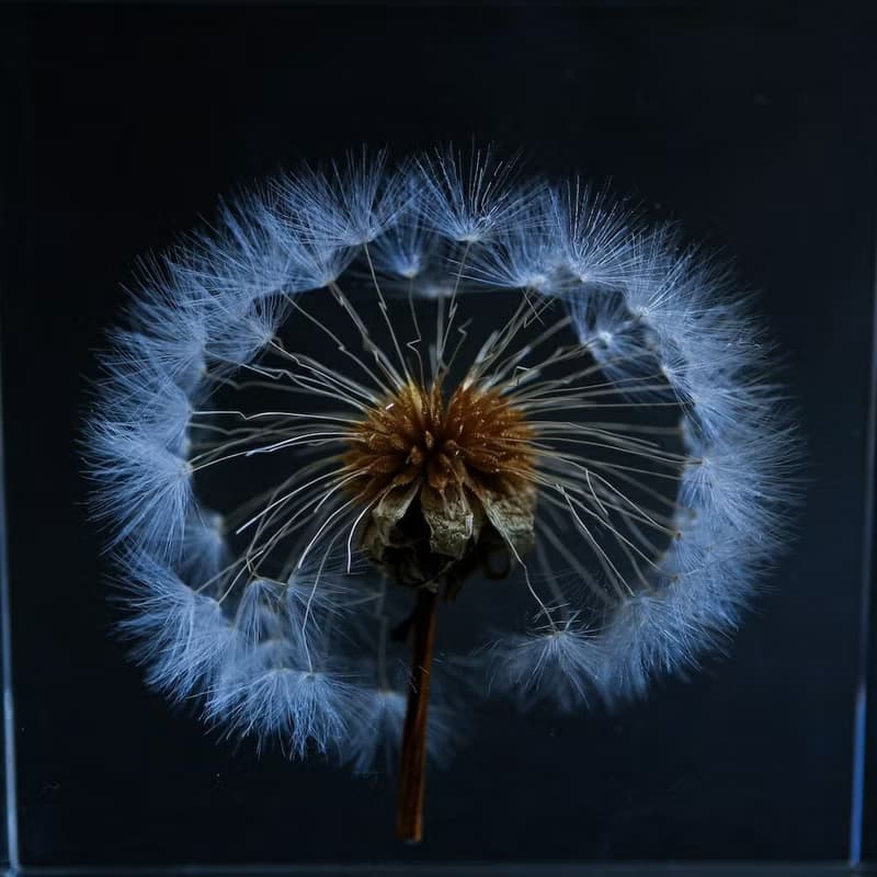 1.5cm厚切型片狀標本 蒲公英