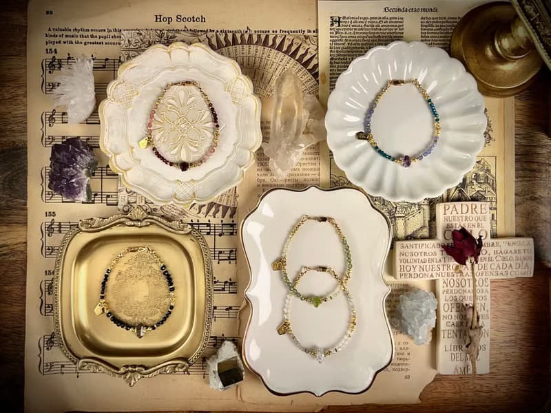 -多情的人-天然水晶手鏈/黃銅手鍊