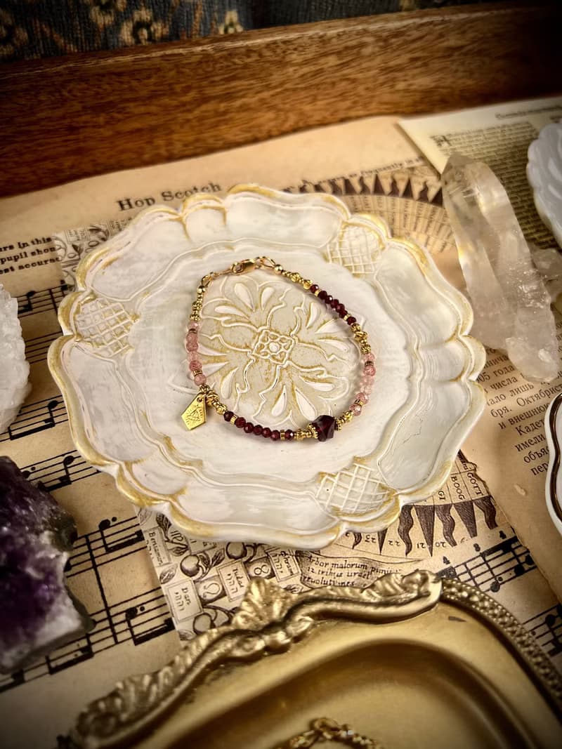 -多情的人-天然水晶手鏈/黃銅手鍊