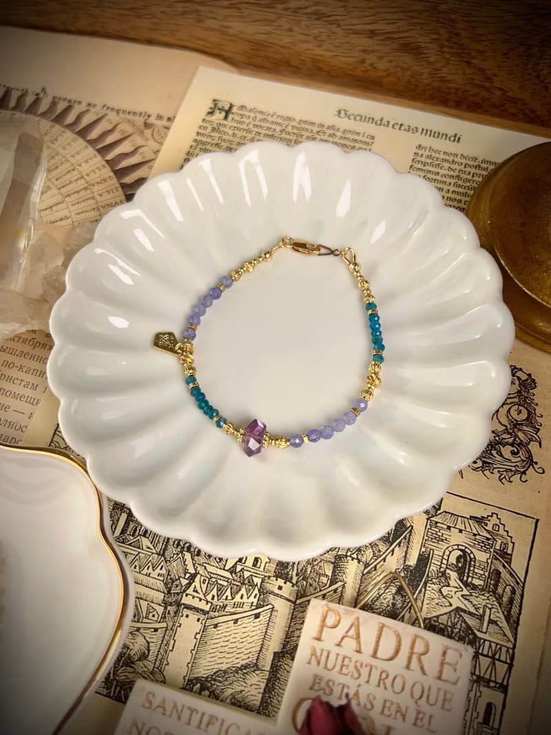 -多情的人-天然水晶手鏈/黃銅手鍊