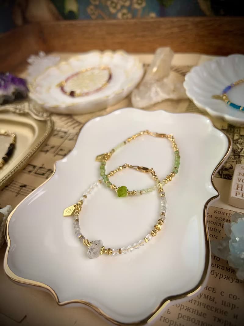 -多情的人-天然水晶手鏈/黃銅手鍊