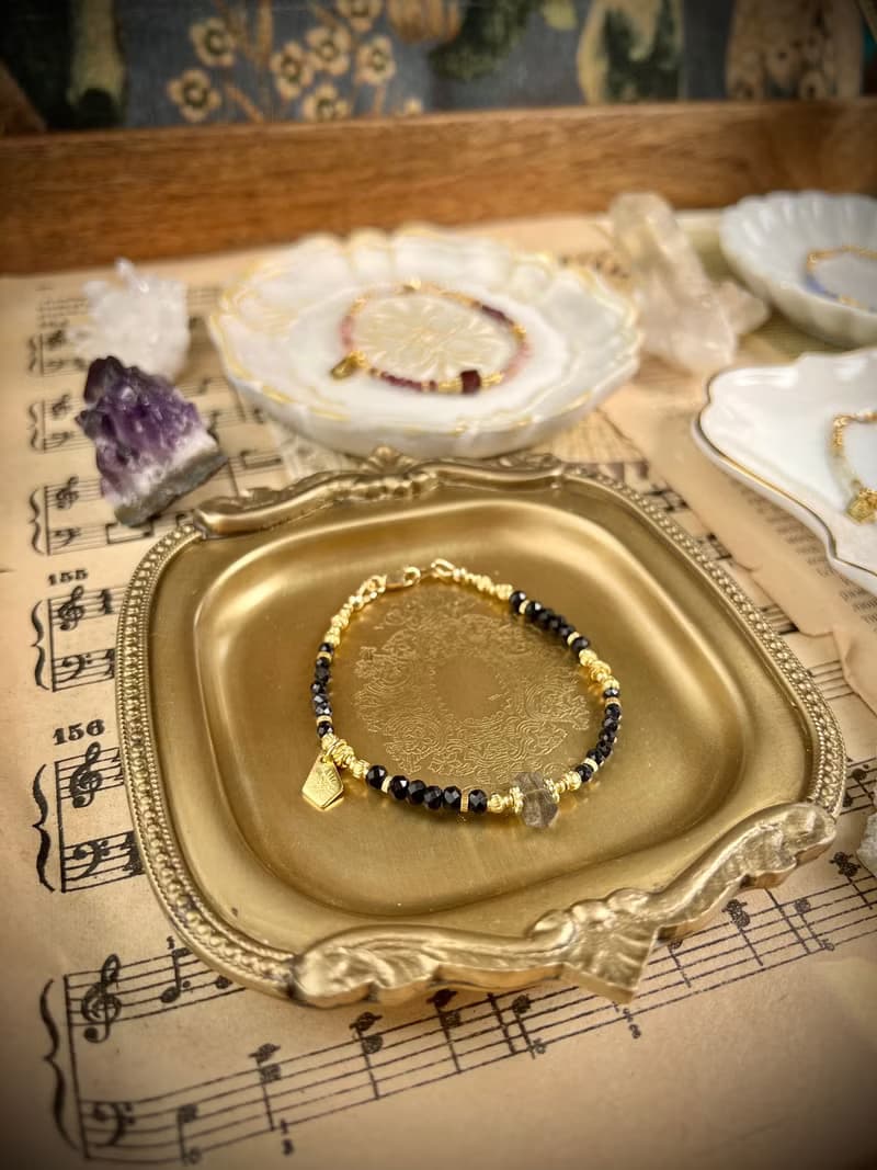 -多情的人-天然水晶手鏈/黃銅手鍊