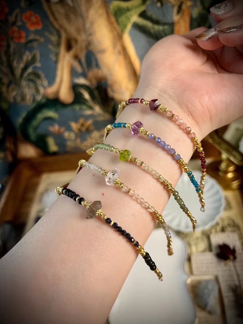 -多情的人-天然水晶手鏈/黃銅手鍊