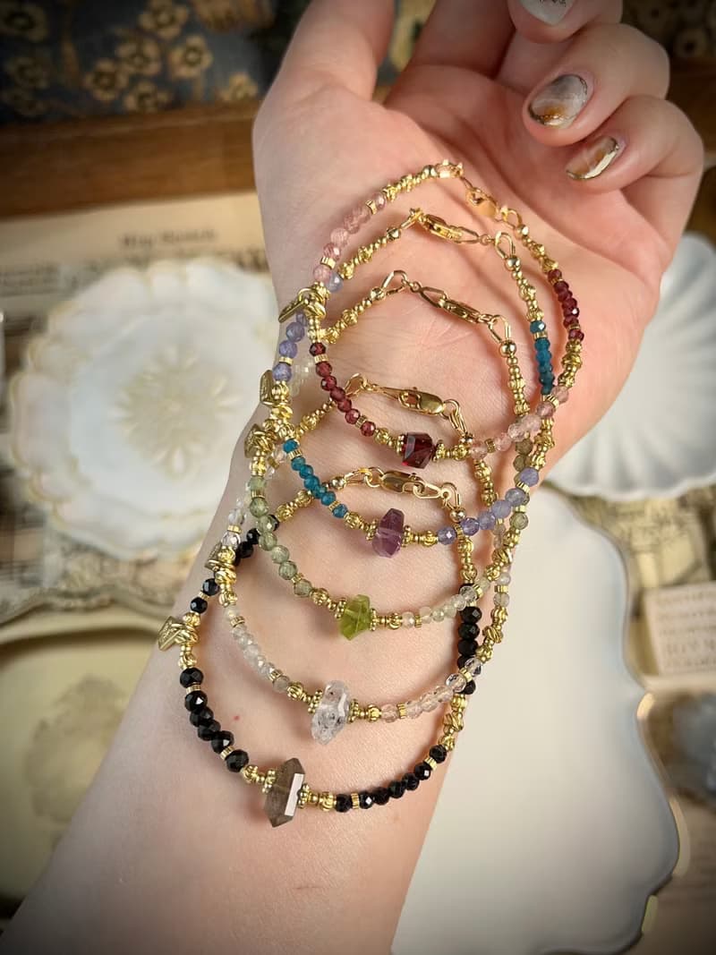 -多情的人-天然水晶手鏈/黃銅手鍊