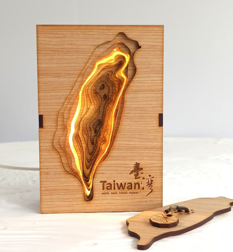 台灣/LED壓克力夜燈-點亮台灣/送外賓/外交禮品/出國禮物/送老外