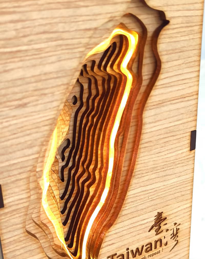 台灣/LED壓克力夜燈-點亮台灣/送外賓/外交禮品/出國禮物/送老外
