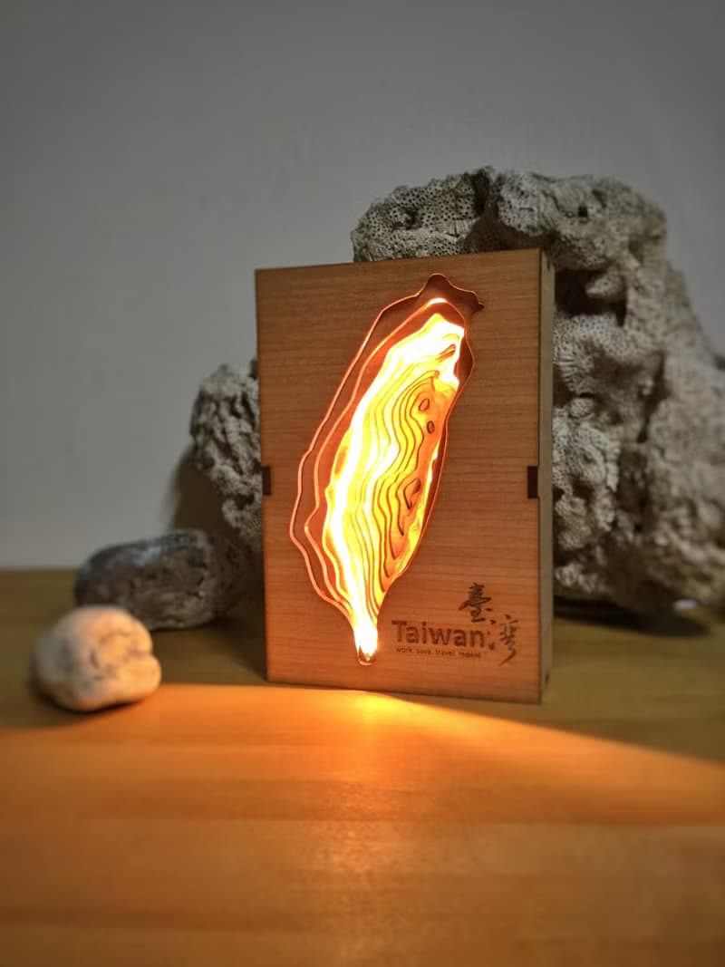 台灣/LED壓克力夜燈-點亮台灣/送外賓/外交禮品/出國禮物/送老外