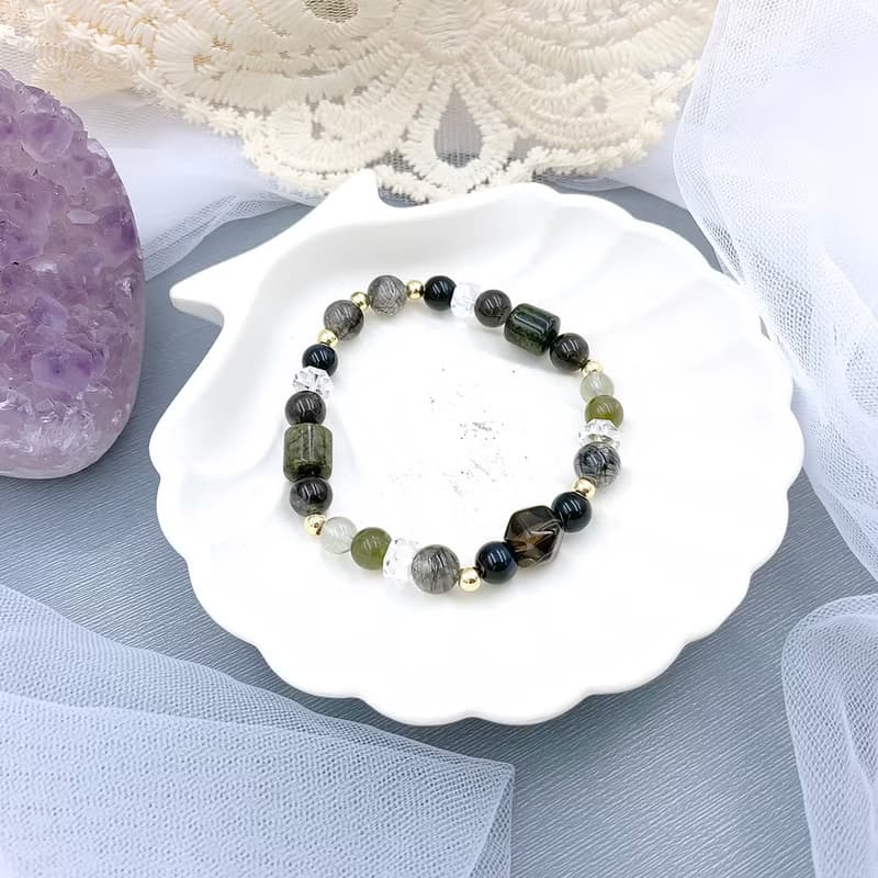 神秘幽境藥方 / 茶晶 藥王石 虎眼石 閃靈鑽 黑銅鈦 綠磷輝