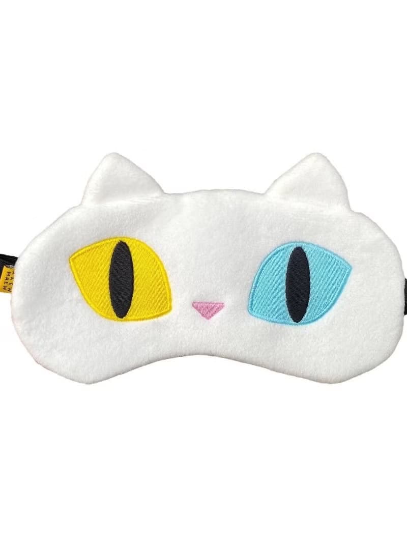 Sleep Mask, eye mask, cat eye embroidery
