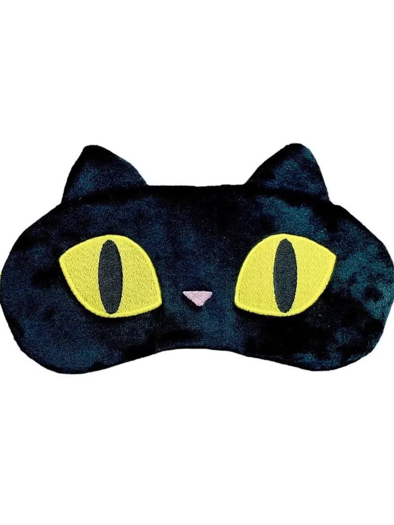 Sleep Mask, eye mask, cat eye embroidery
