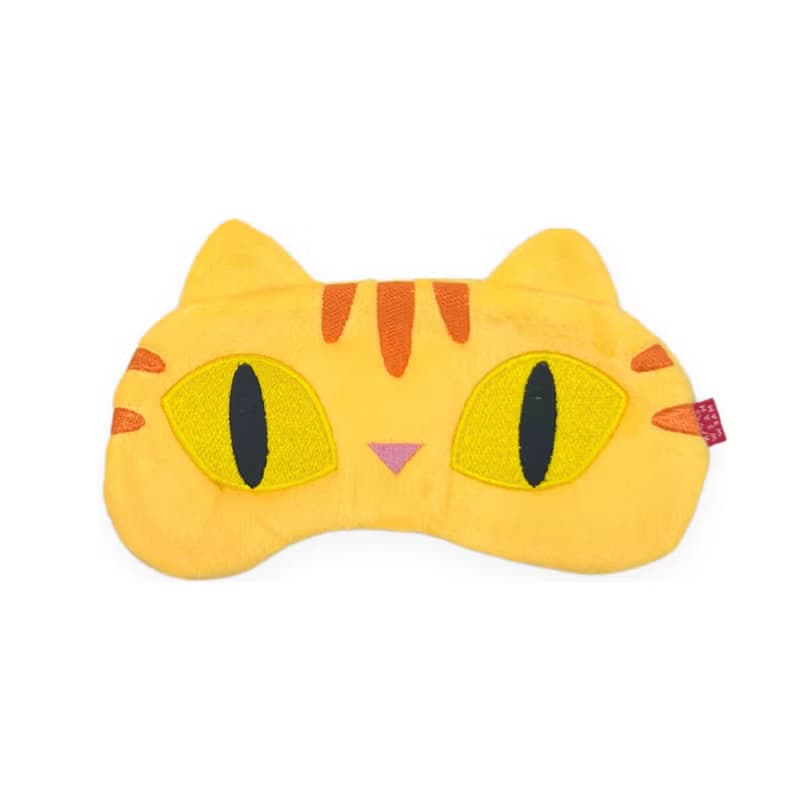 Sleep Mask, eye mask, cat eye embroidery