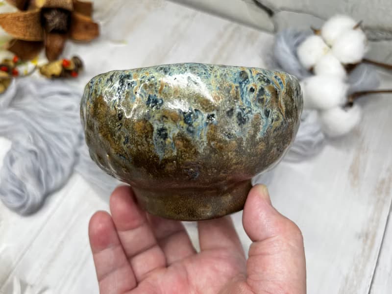 手作 手捏陶 柴燒茶碗 茶杯 點心碗