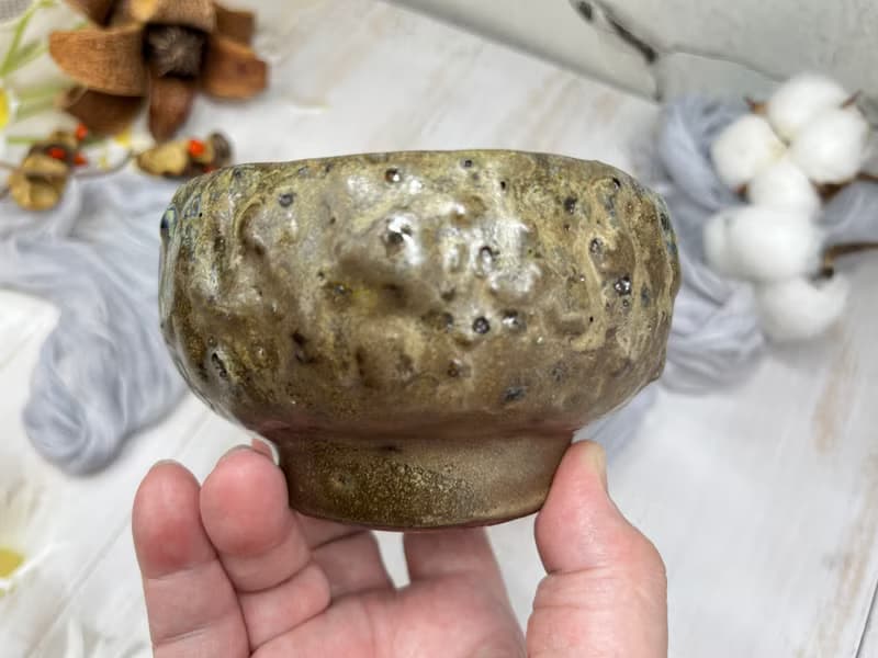 手作 手捏陶 柴燒茶碗 茶杯 點心碗